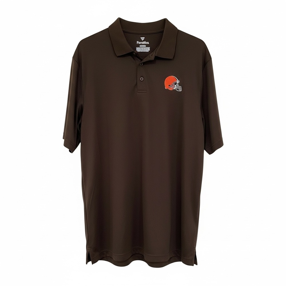Fanatics Cleveland Browns Polo with Orange Helmet Logo